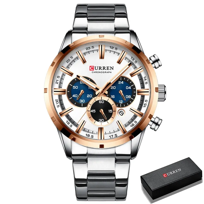 Men Watch Top Luxury Brand Sports Quartz | Waterproof Chronograph Wristwatch | Relogio Masculino