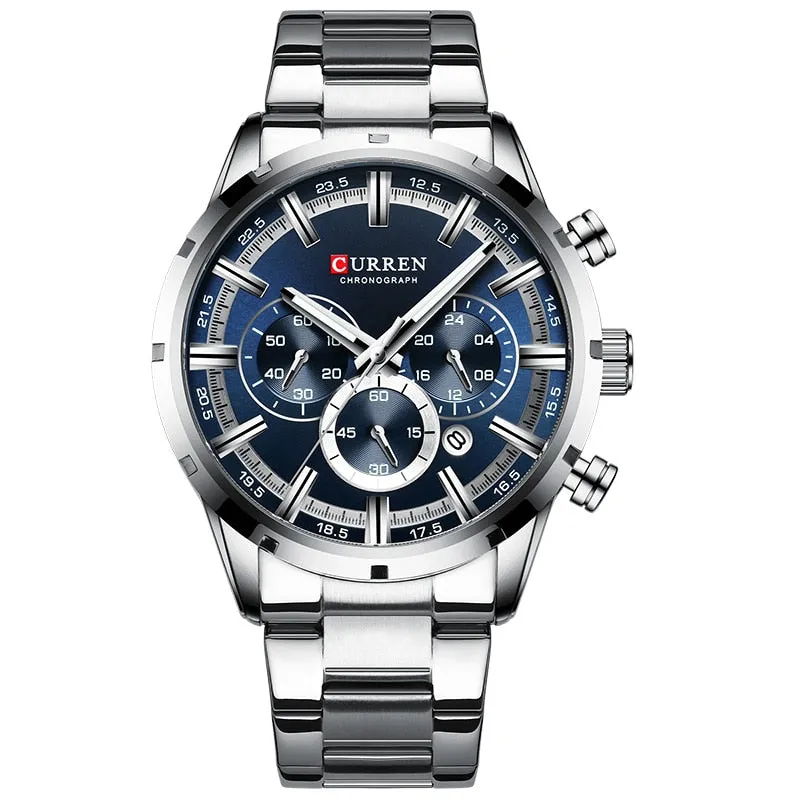 Men Watch Top Luxury Brand Sports Quartz | Waterproof Chronograph Wristwatch | Relogio Masculino