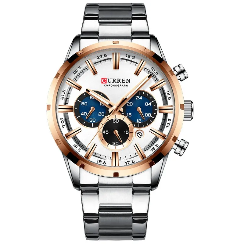 Men Watch Top Luxury Brand Sports Quartz | Waterproof Chronograph Wristwatch | Relogio Masculino