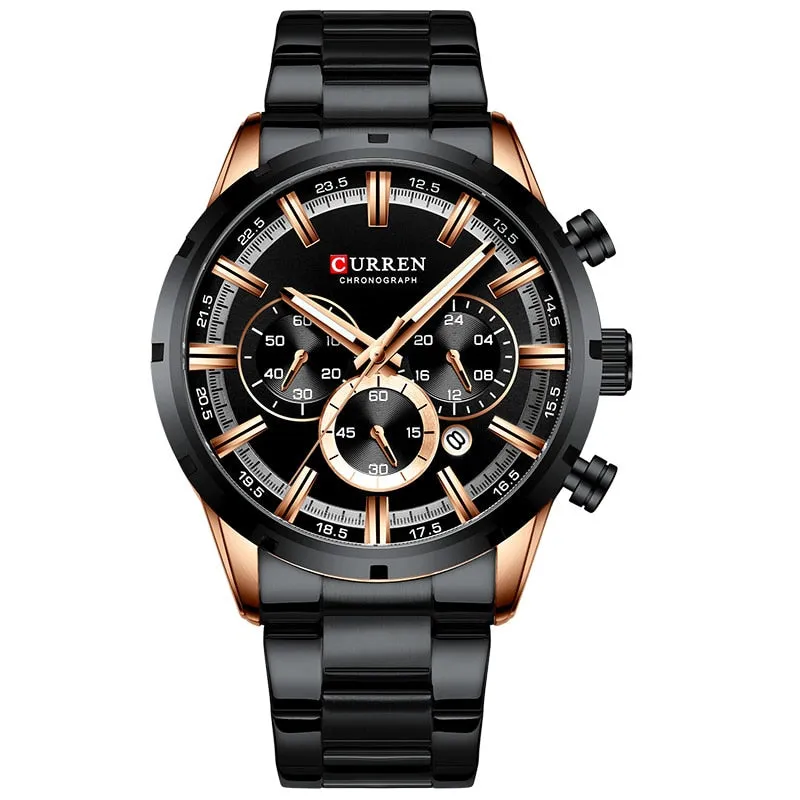Men Watch Top Luxury Brand Sports Quartz | Waterproof Chronograph Wristwatch | Relogio Masculino