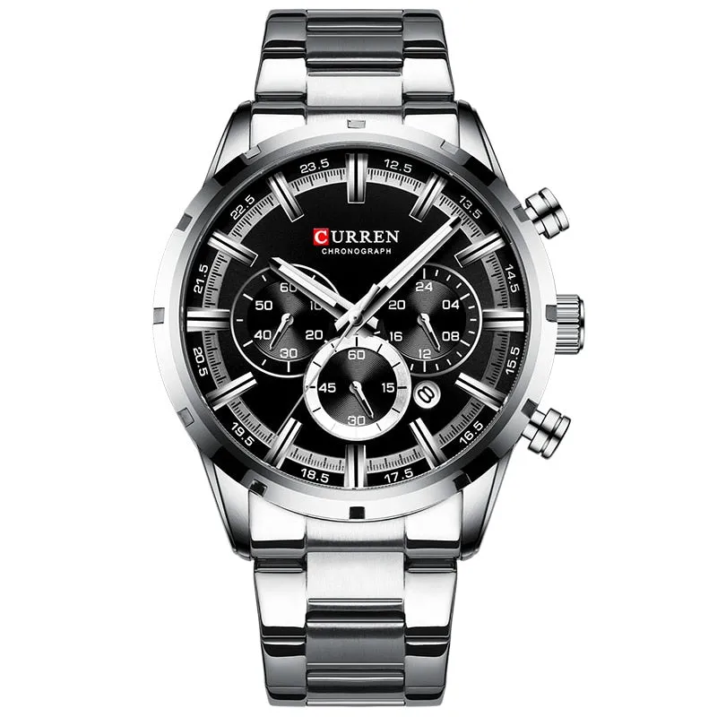 Men Watch Top Luxury Brand Sports Quartz | Waterproof Chronograph Wristwatch | Relogio Masculino