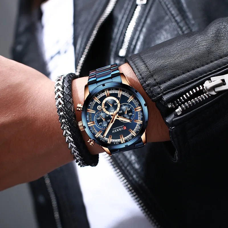 Men Watch Top Luxury Brand Sports Quartz | Waterproof Chronograph Wristwatch | Relogio Masculino