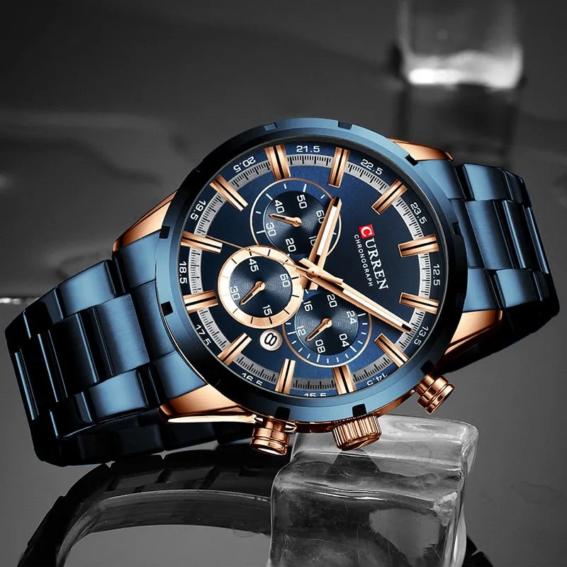 Men Watch Top Luxury Brand Sports Quartz | Waterproof Chronograph Wristwatch | Relogio Masculino