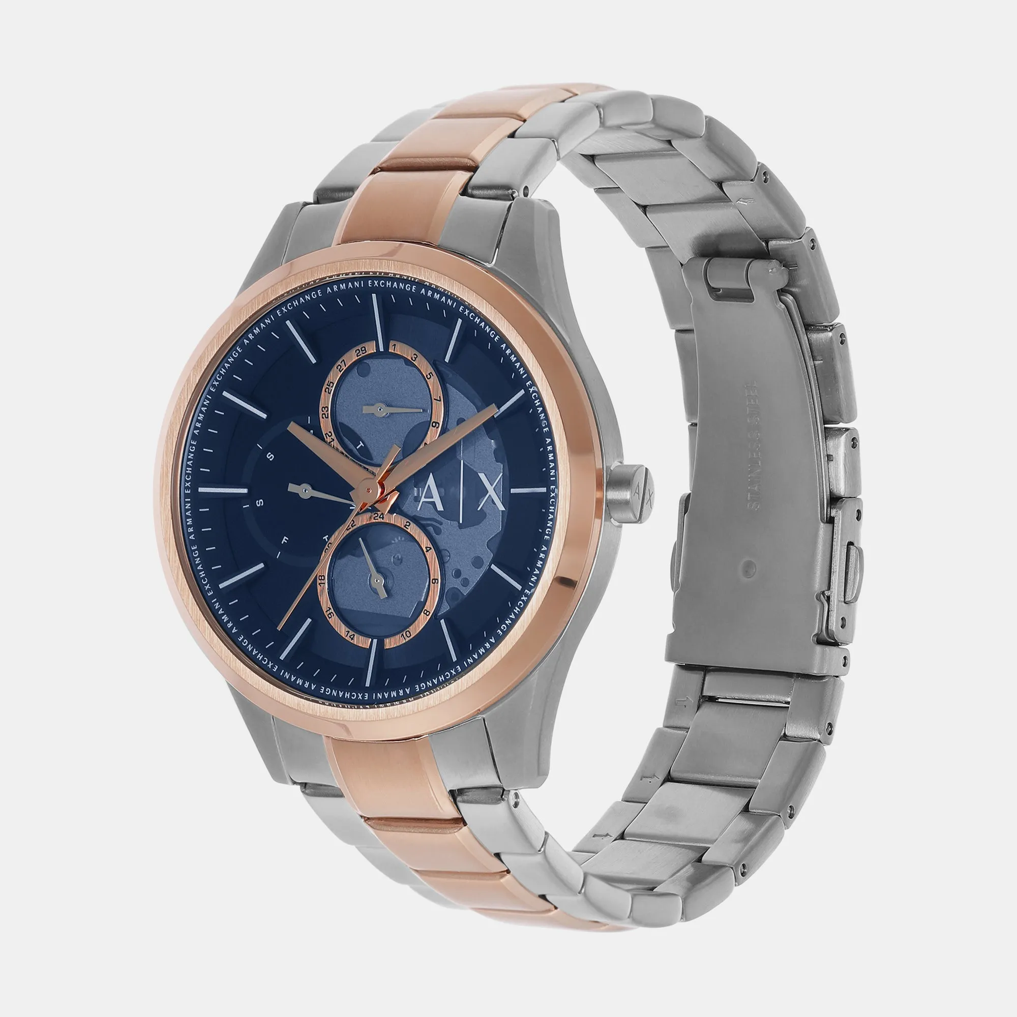 Men's Blue Chronograph Stainless Steel Watch AX1874