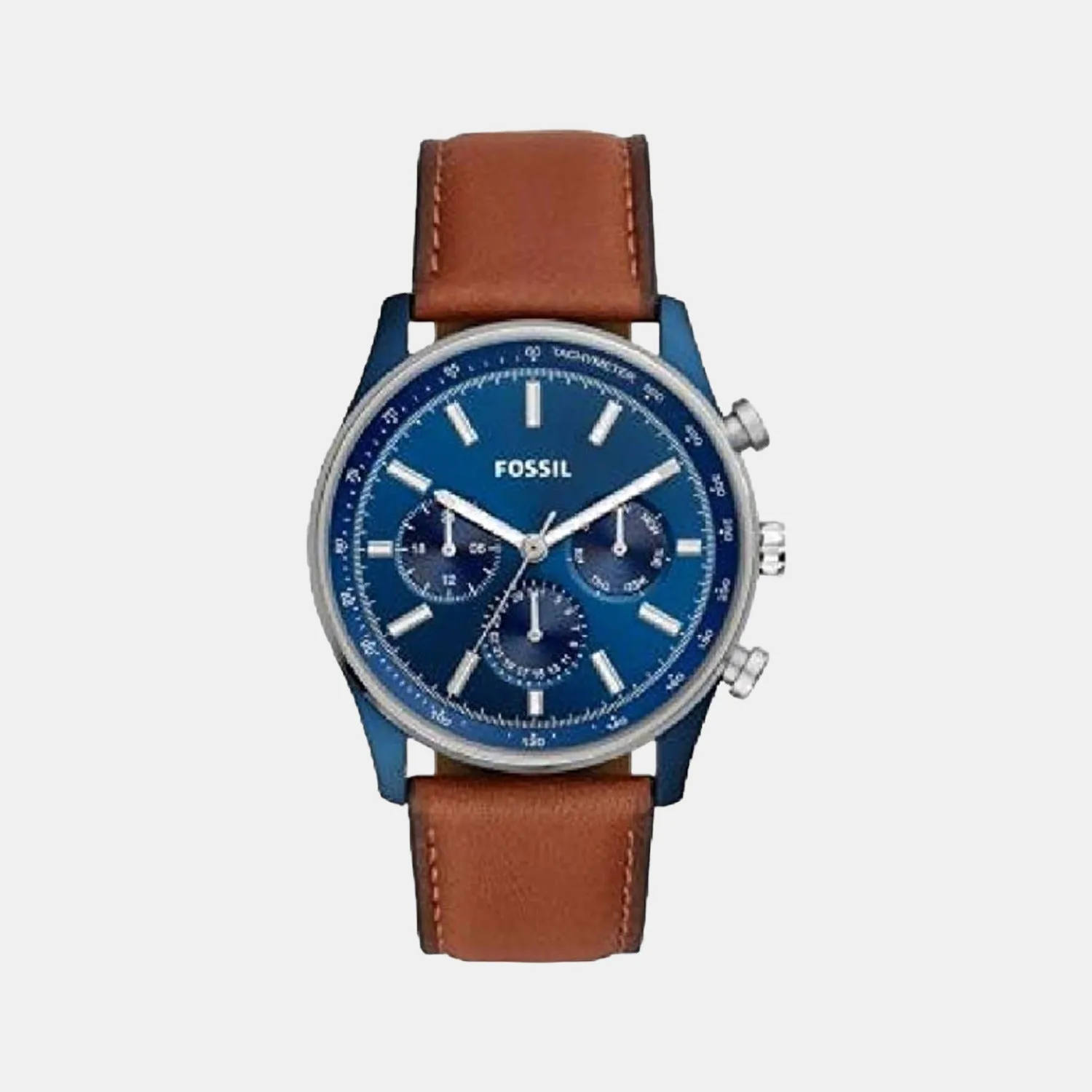Men's Blue Leather Chronograph Watch BQ2512