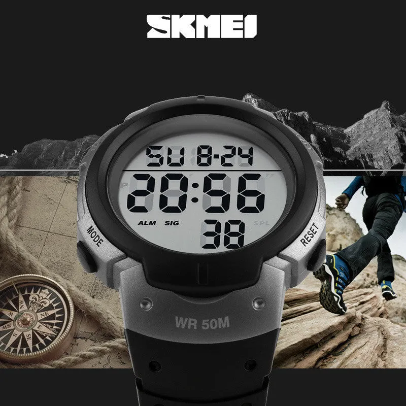 Men's Digital LED Sports Watch, Water Resistant to 50m (150ft)