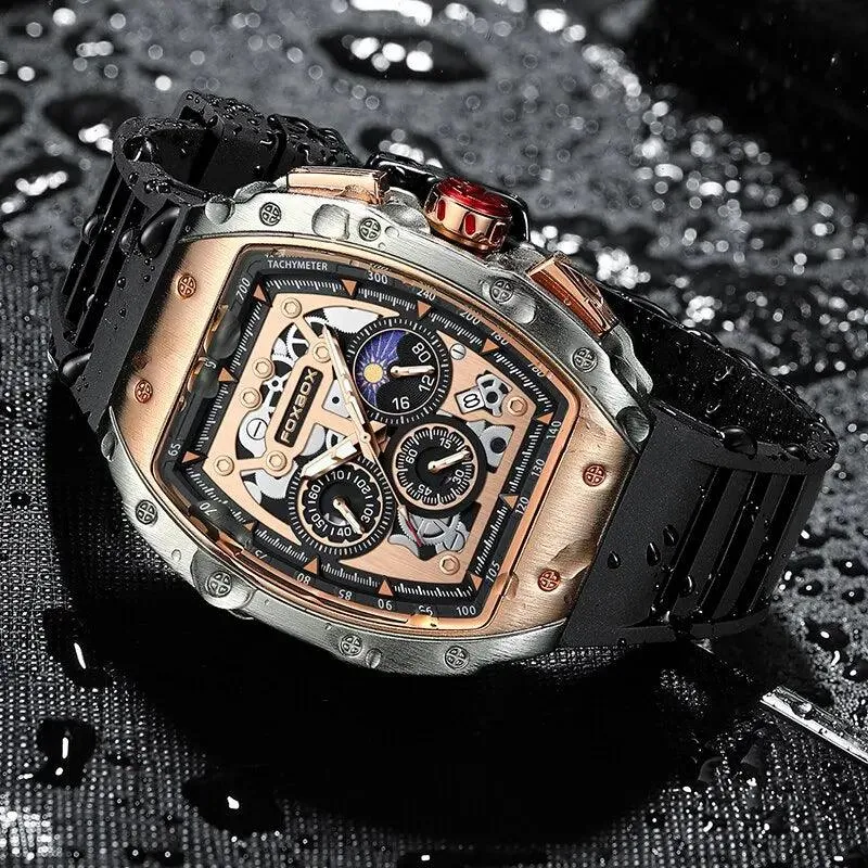 Men's Luxury Sports Watch – Waterproof Military Quartz Chronograph