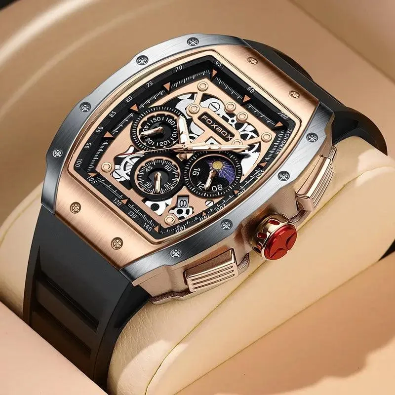 Men's Luxury Sports Watch – Waterproof Military Quartz Chronograph