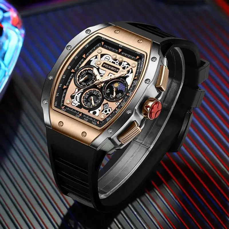 Men's Luxury Sports Watch – Waterproof Military Quartz Chronograph