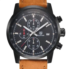 Mens Watches Luxury Sport Wristwatch Chronograph Quartz movement Watch ⌚