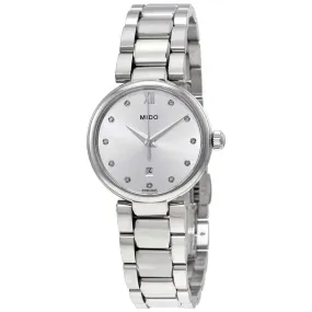 Mido Baroncelli Silver Diamond Dial Ladies Watch M022.210.11.036.00