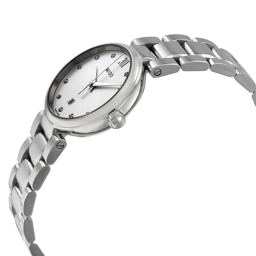 Mido Baroncelli Silver Diamond Dial Ladies Watch M022.210.11.036.00