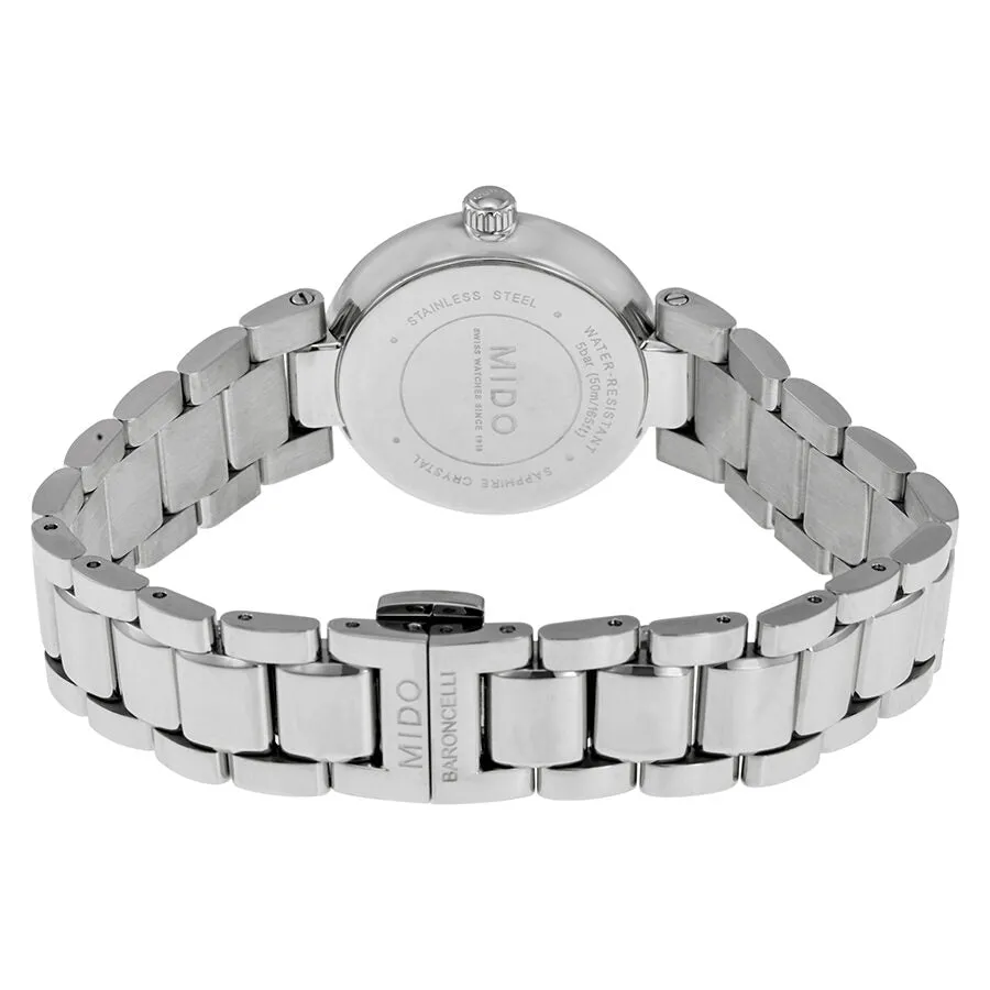 Mido Baroncelli Silver Diamond Dial Ladies Watch M022.210.11.036.00