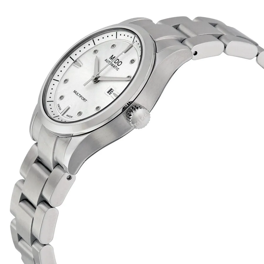 Mido Multifort Automatic Silver Dial Ladies Watch M005.007.11.036.00