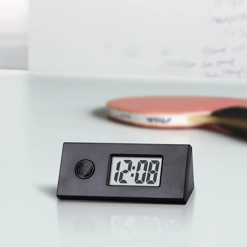 Mini Portable Keychain Luminous ABS Digital Electronic Clock Student Exam Silent Library Study Pocket Watch Backlight LCD Display Small Desk Clocks