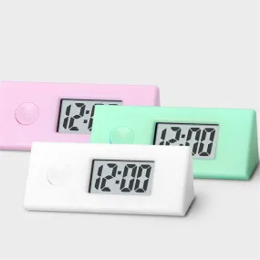 Mini Portable Keychain Luminous ABS Digital Electronic Clock Student Exam Silent Library Study Pocket Watch Backlight LCD Display Small Desk Clocks