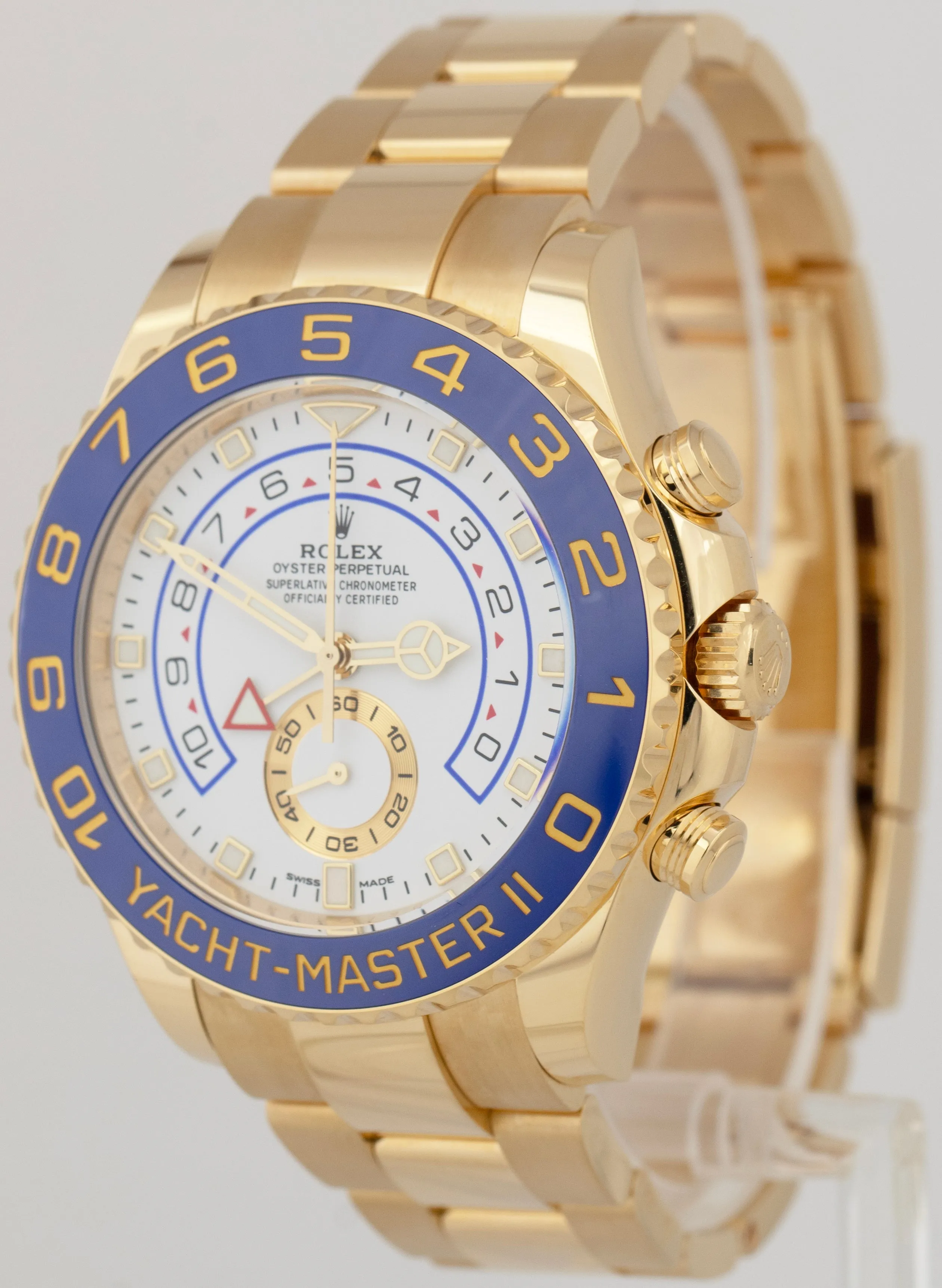 MINT PAPERS Rolex Yacht-Master II NEW MERC HANDS 18K Yellow Gold 44mm 116688 BOX