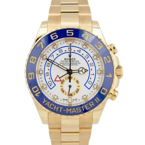 MINT PAPERS Rolex Yacht-Master II NEW MERC HANDS 18K Yellow Gold 44mm 116688 BOX