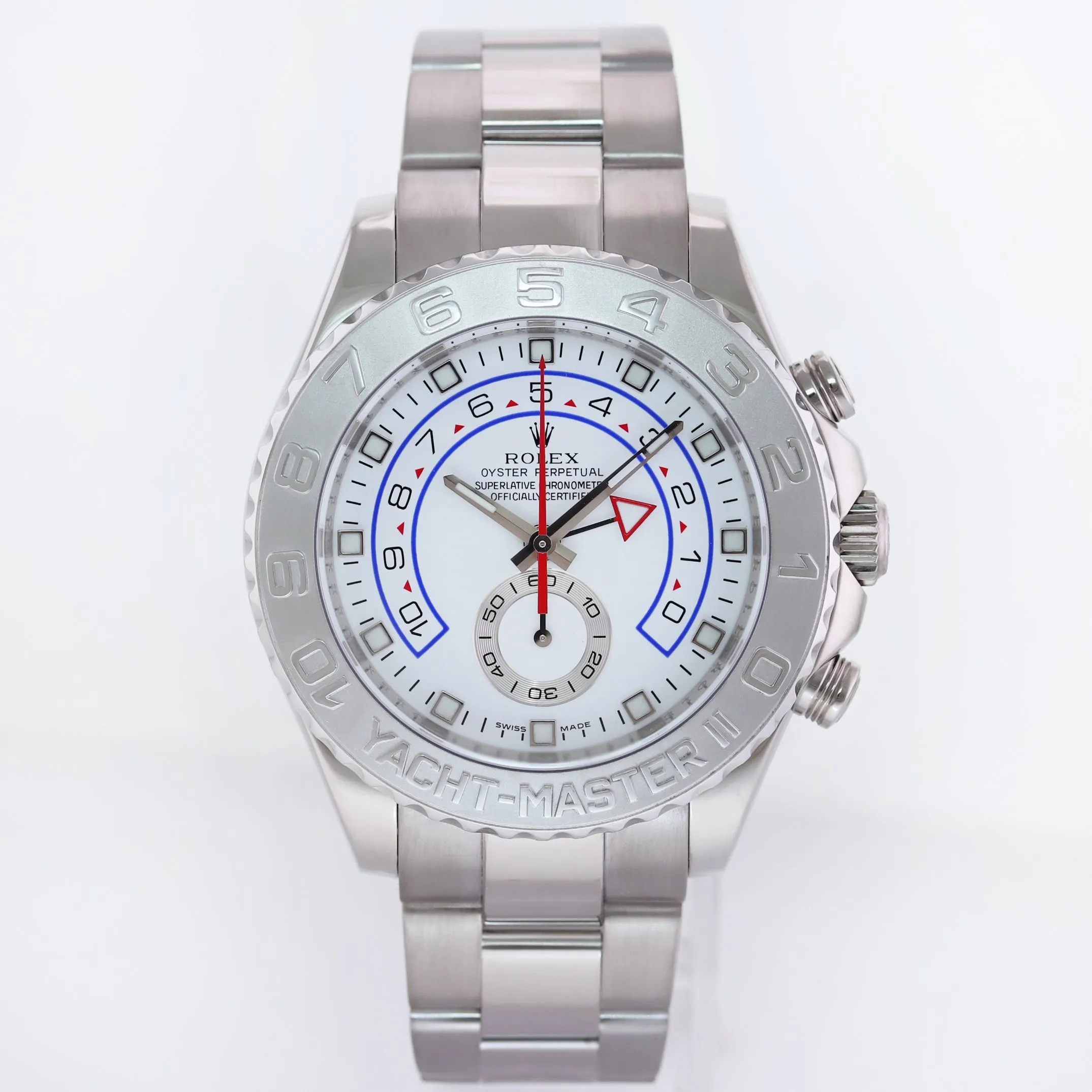 MINT Rolex Yacht-Master II 2 18k White Gold 44mm 116689 Watch Box