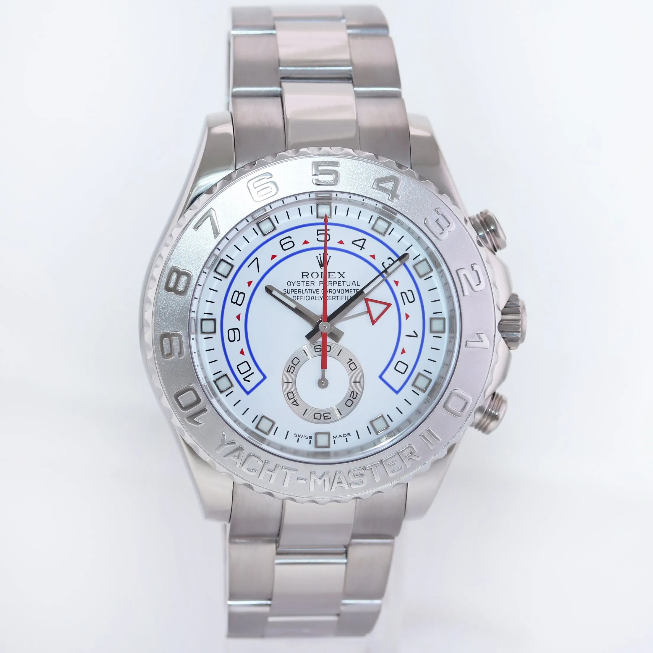 MINT Rolex Yacht-Master II 2 18k White Gold 44mm 116689 Watch Box
