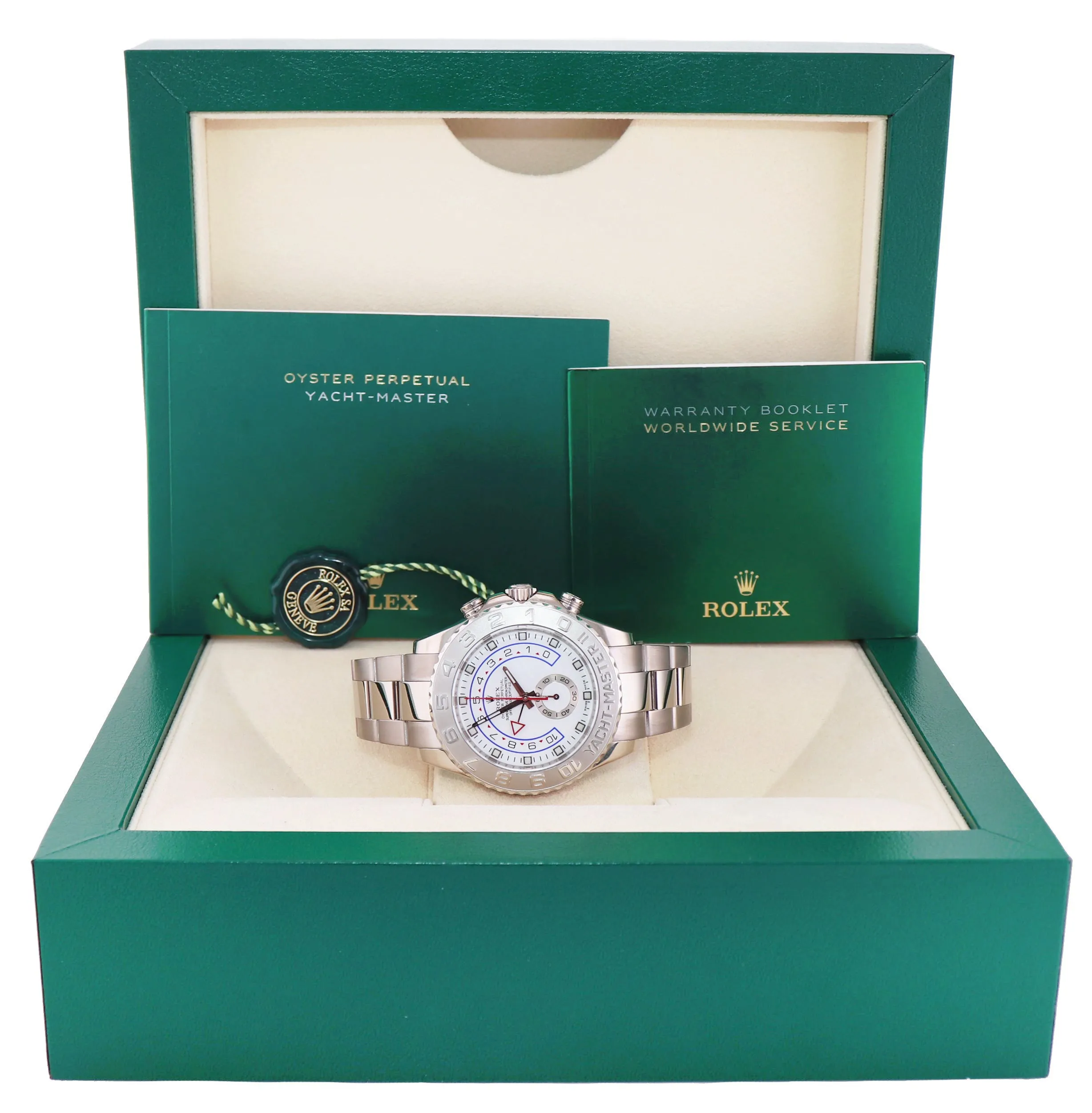 MINT Rolex Yacht-Master II 2 18k White Gold 44mm 116689 Watch Box