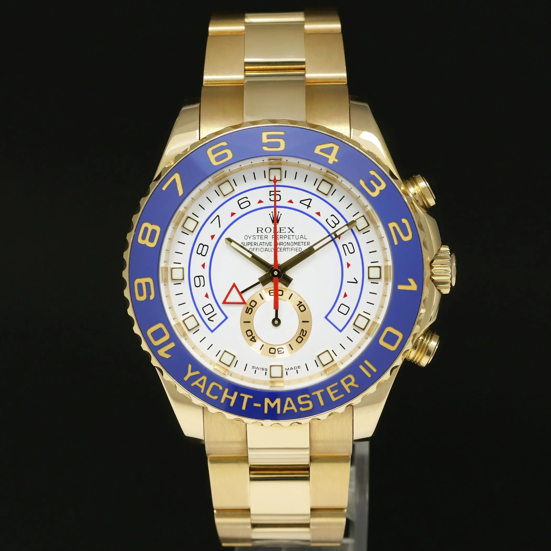 MINT Rolex Yacht-Master II 2 Yellow Gold 116688 Regatta 44mm Watch Box