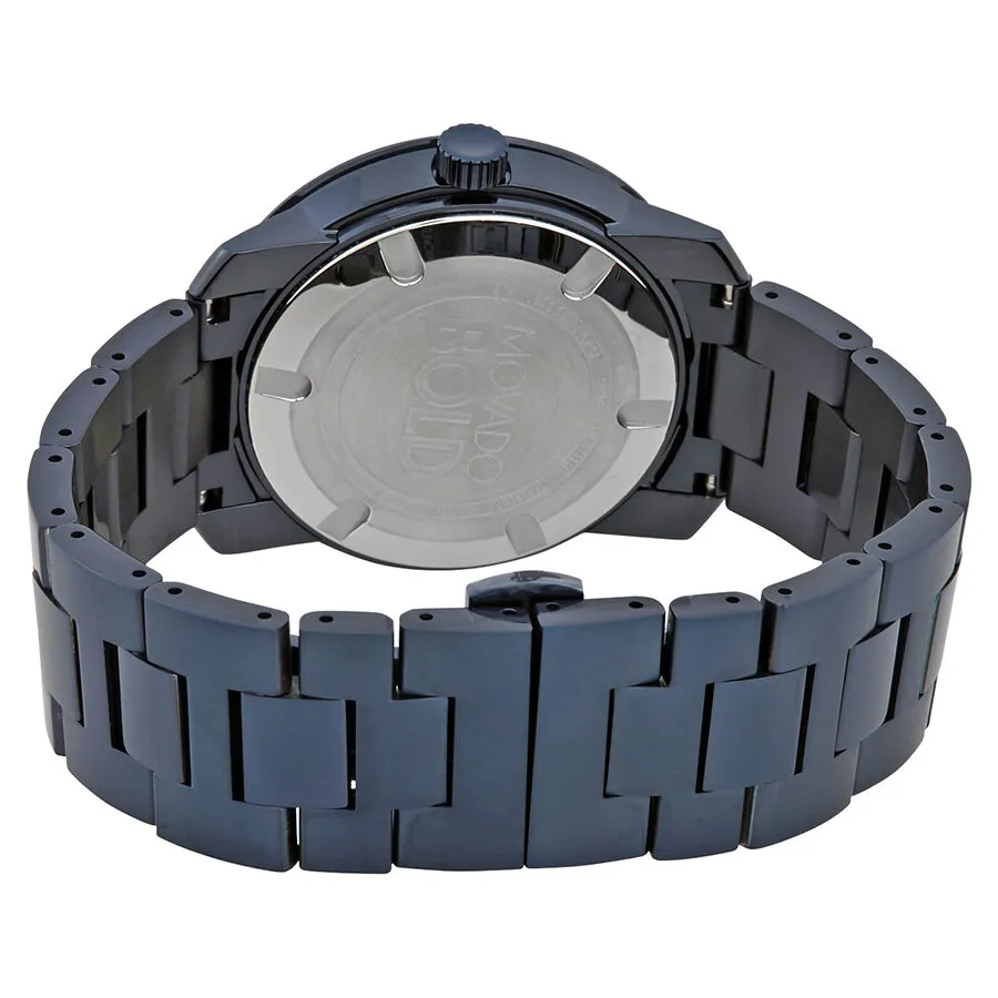 Movado Bold Blue Honeycomb Diamond Dial Men's Watch 3600450