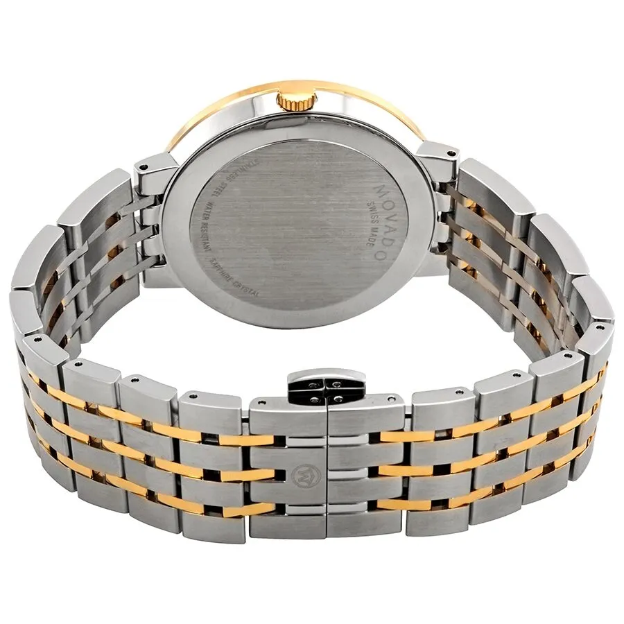 Movado Esperanza Black Diamond Dial Two-tone Men's Watch 0607191