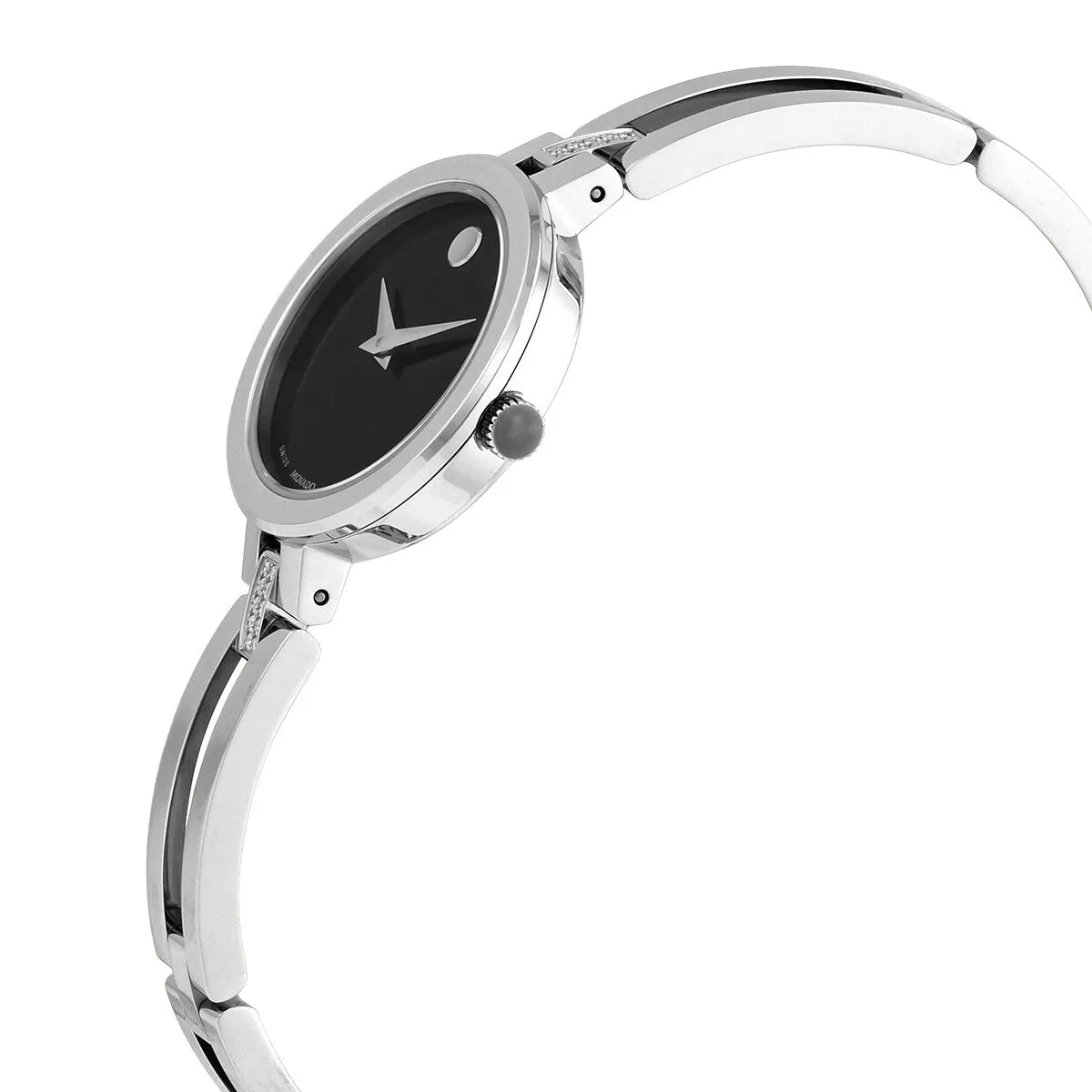 Movado Esperanza Quartz Black Dial Ladies Watch 0607471