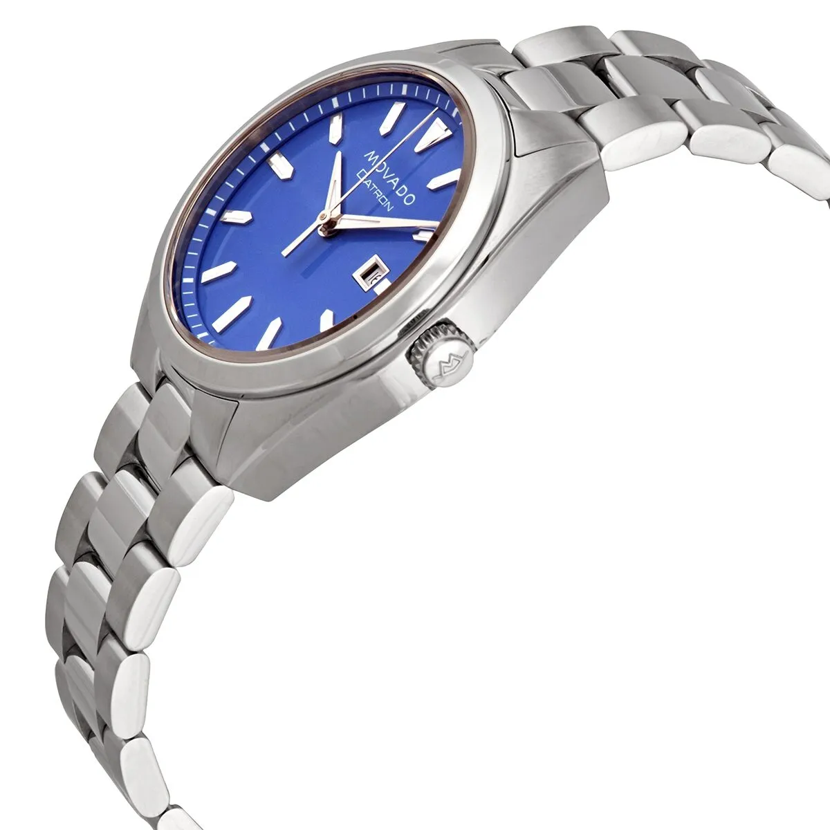 Movado Heritage-Datron Quartz Blue Dial Ladies Watch 3650076