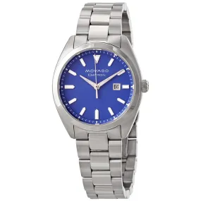 Movado Heritage-Datron Quartz Blue Dial Ladies Watch 3650076