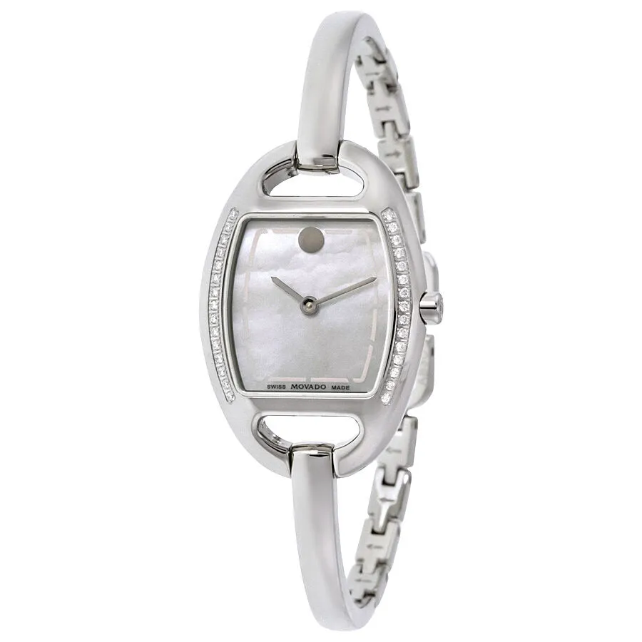 Movado Miri Diamond Mother of Pearl Ladies Watch 0606607