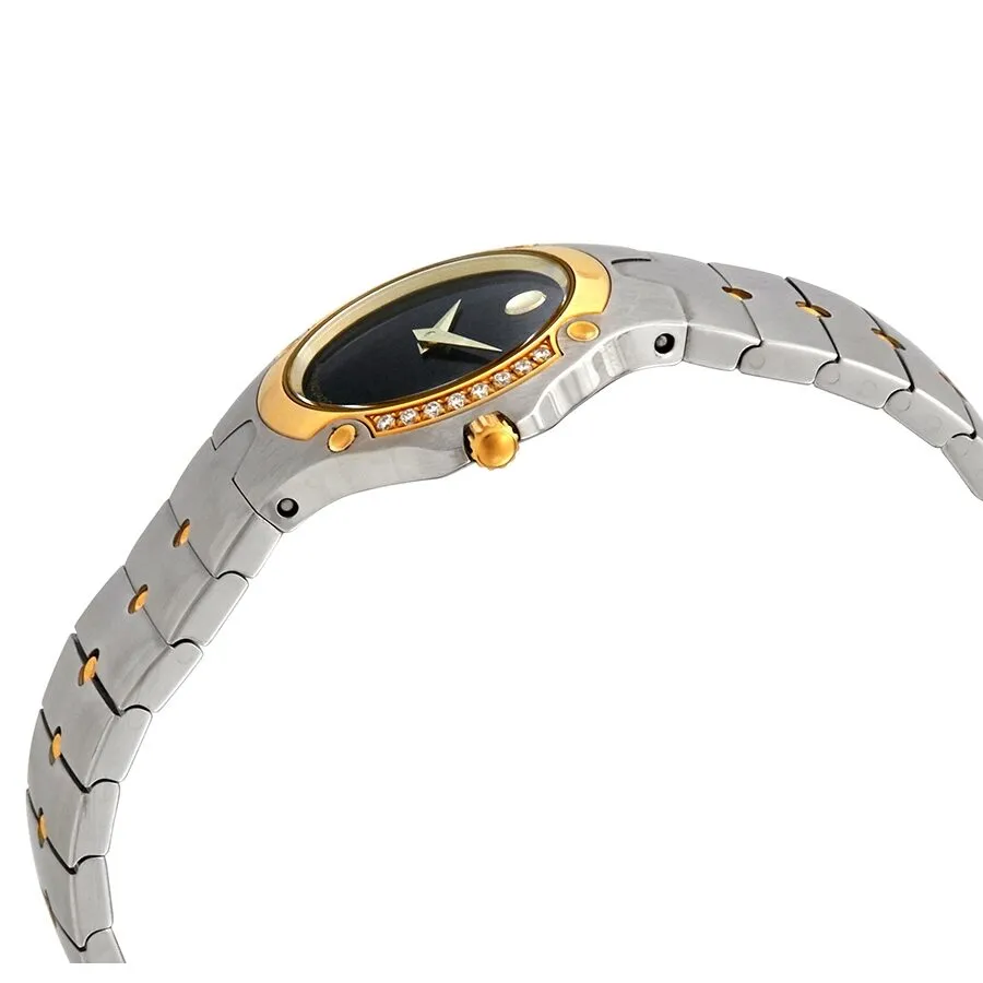 Movado Sports Edition Quartz Black Dial Ladies Watch 0604838