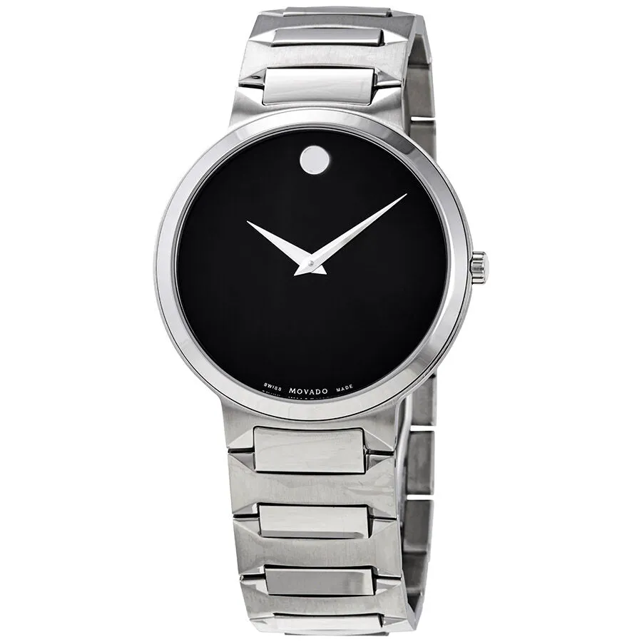 Movado Temo Quartz Black Dial Men's Watch 0607292