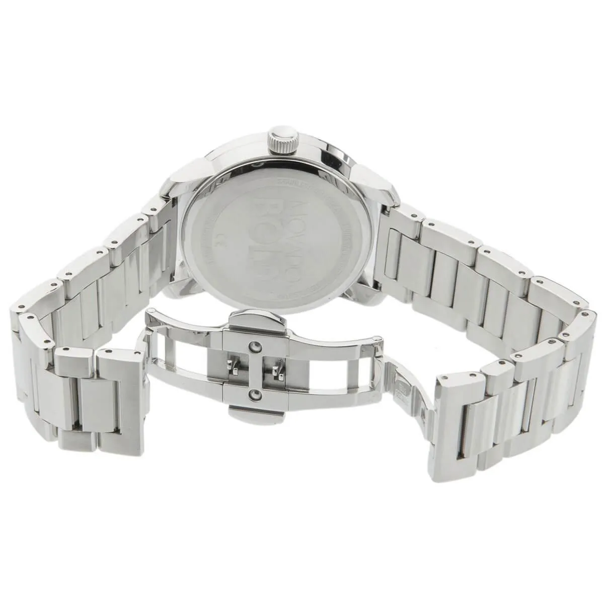 Movado Women's Quartz Watch - Bold Crystal Bezel Silver Tone Dial Bracelet | 3600617