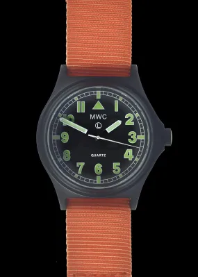 MWC G10 100m / 330ft Water resistant Search and Rescue (SAR) Black PVD Steel Military Watch with Sapphire Crystal - NATO Stock Number: NSN 6645-99-493-1283
