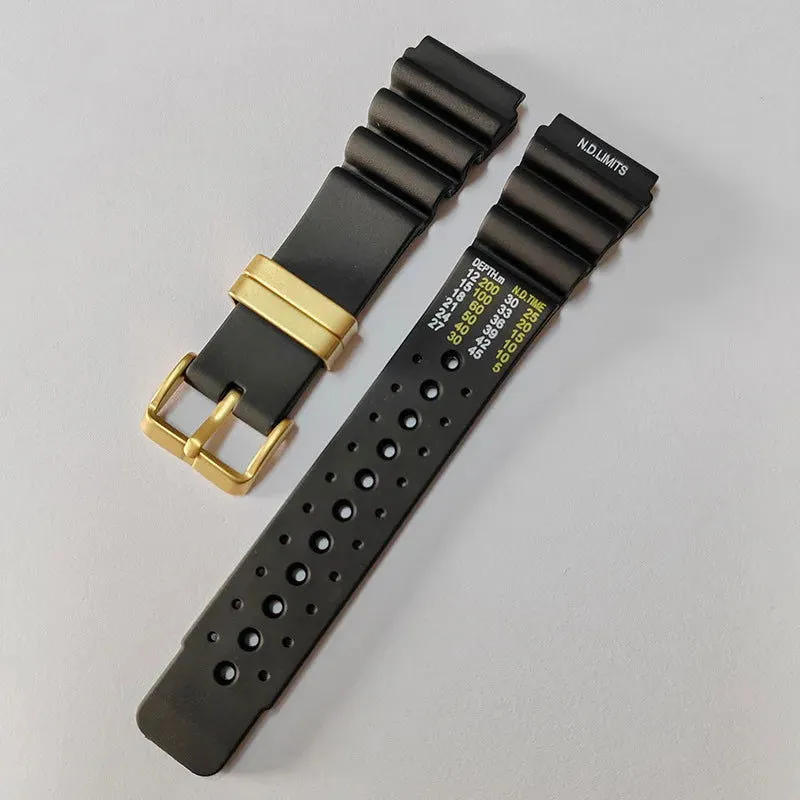 ND Limits Diver Rubber Silicone Strap for Seiko, Citizen, and Promaster
