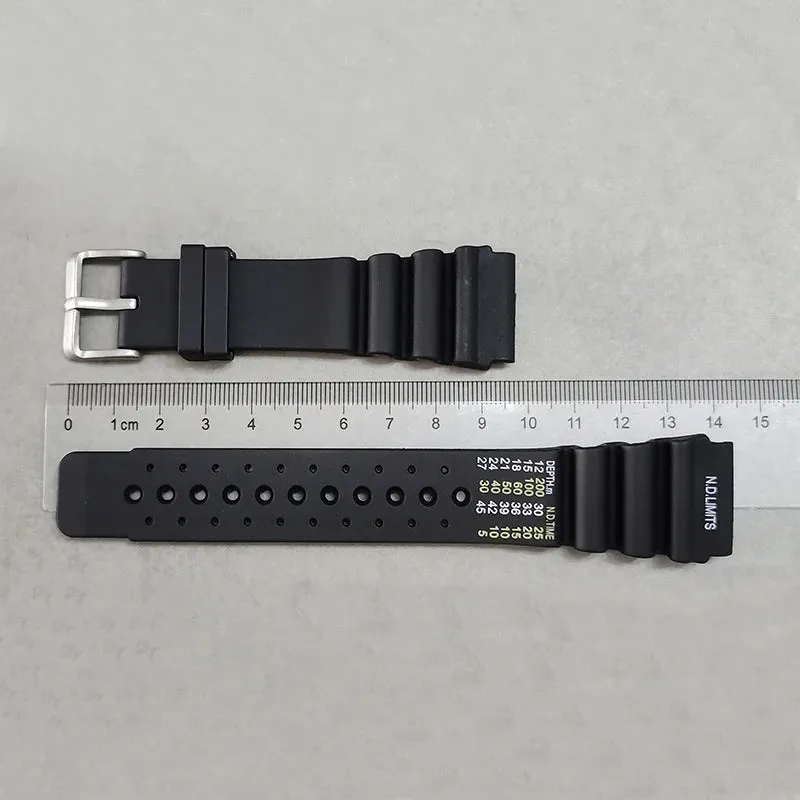 ND Limits Diver Rubber Silicone Strap for Seiko, Citizen, and Promaster