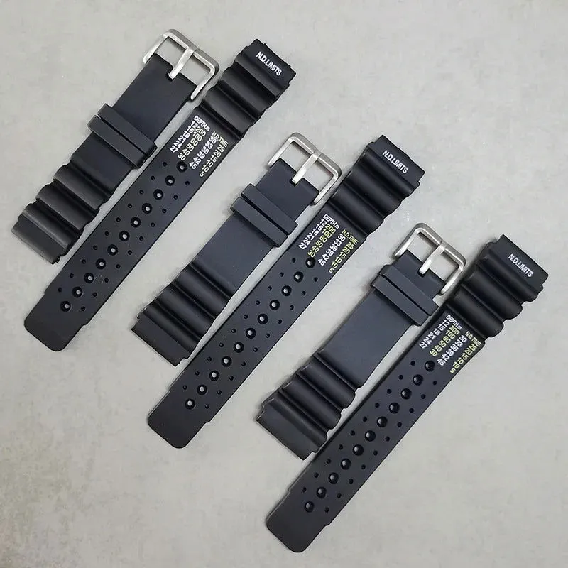 ND Limits Diver Rubber Silicone Strap for Seiko, Citizen, and Promaster
