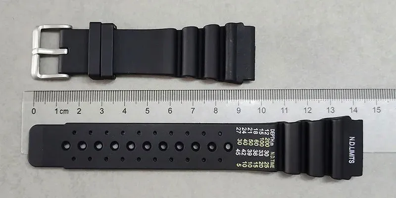 ND Limits Diver Rubber Silicone Strap for Seiko, Citizen, and Promaster