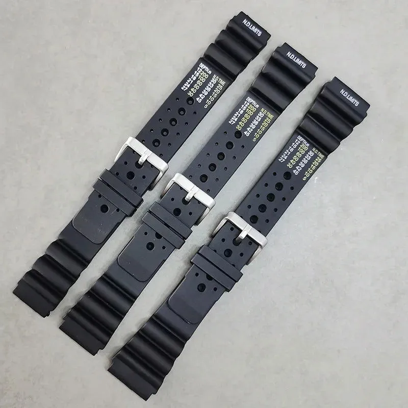 ND Limits Diver Rubber Silicone Strap for Seiko, Citizen, and Promaster