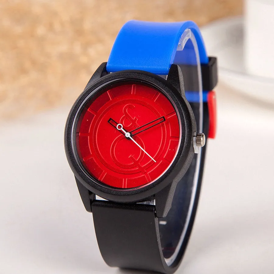 New Arrival Cute Candy Color Silicone Women Watch Generous Brand Dress Wristwatch Quartz Fashion Casual Watch Relogio Clock