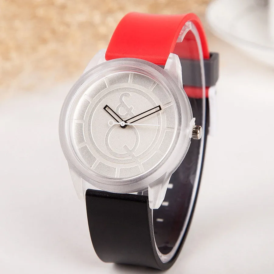 New Arrival Cute Candy Color Silicone Women Watch Generous Brand Dress Wristwatch Quartz Fashion Casual Watch Relogio Clock
