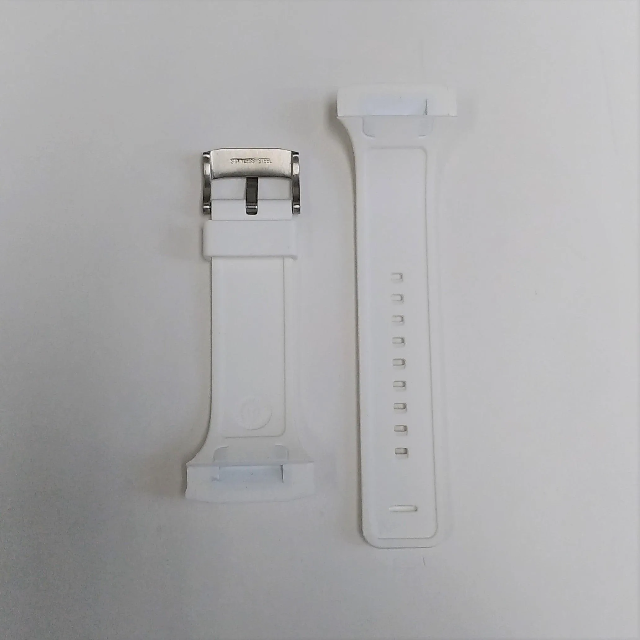 Nixon 33mm White Silicone Rubber Watch Strap