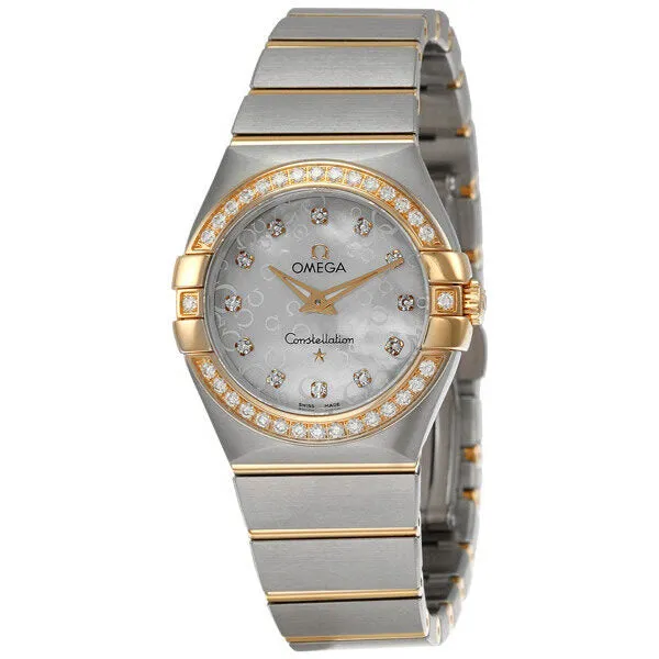 Omega Constellation Mothe of Pearl Dial Ladies Watch 12325276055009 123.25.27.60.55.009