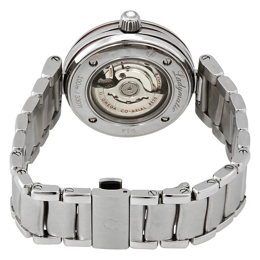 Omega De Ville Ladymatic Pink Mother of Pearl Diamomd Dial Ladies Steel Watch 425.35.34.20.57.001