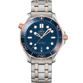 Omega Seamaster Diver 300M 42 mm, steel - Sedna™ gold on steel - Sedna™ gold