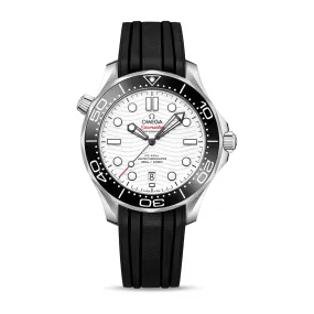 Omega Seamaster Diver 300M Co-Axial Master Chronometer Watch, 42mm White Dial, 21032422004001
