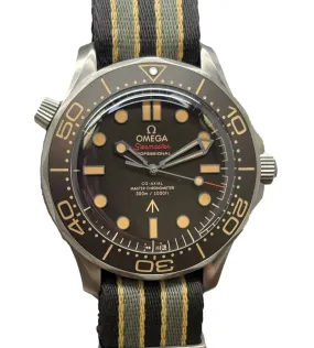 Omega Seamaster Diver 300M No Time To Die NTTD Bond 007 210.92.42.20.01.001 Brown Dial Automatic Men's Watch