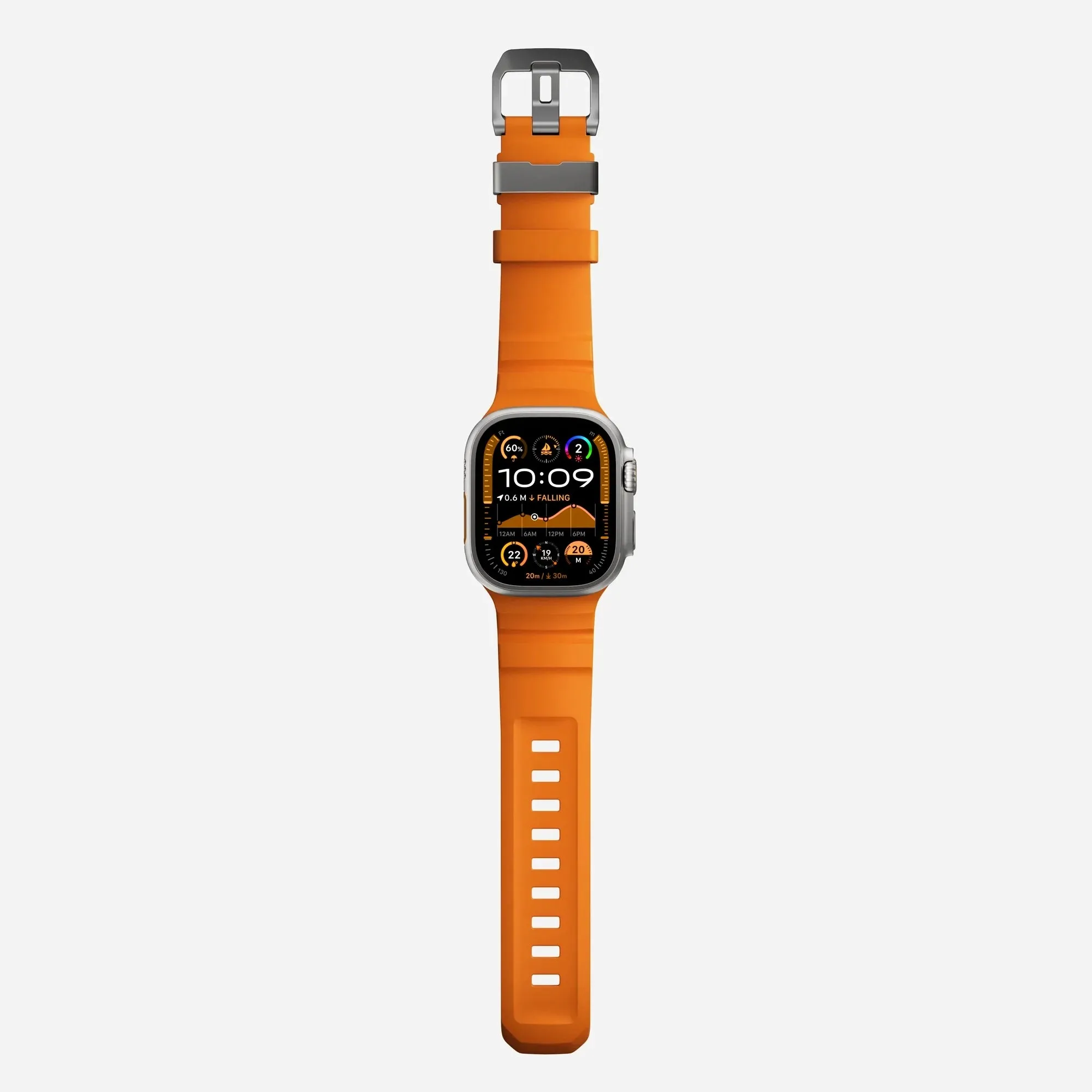 Orange Rugged Sport Strap for Apple Watch